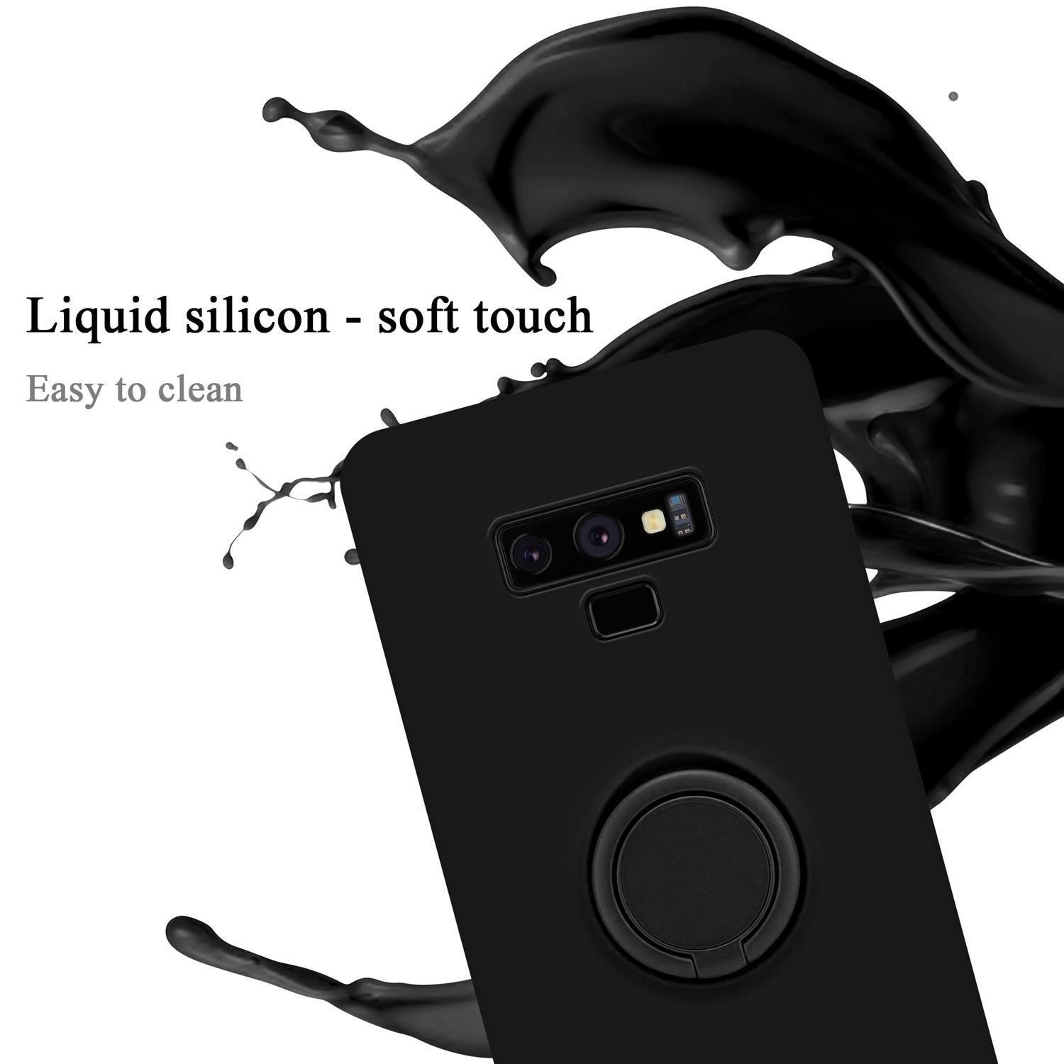 Cadorabo  Hülle für Samsung Galaxy NOTE 9 TPU Silikon mit Ring Liquid 