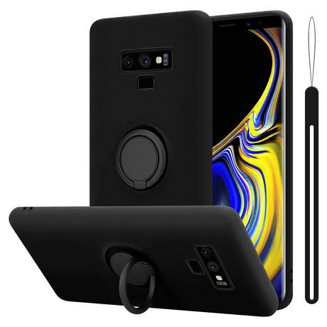 Cadorabo  Hülle für Samsung Galaxy NOTE 9 TPU Silikon mit Ring Liquid 