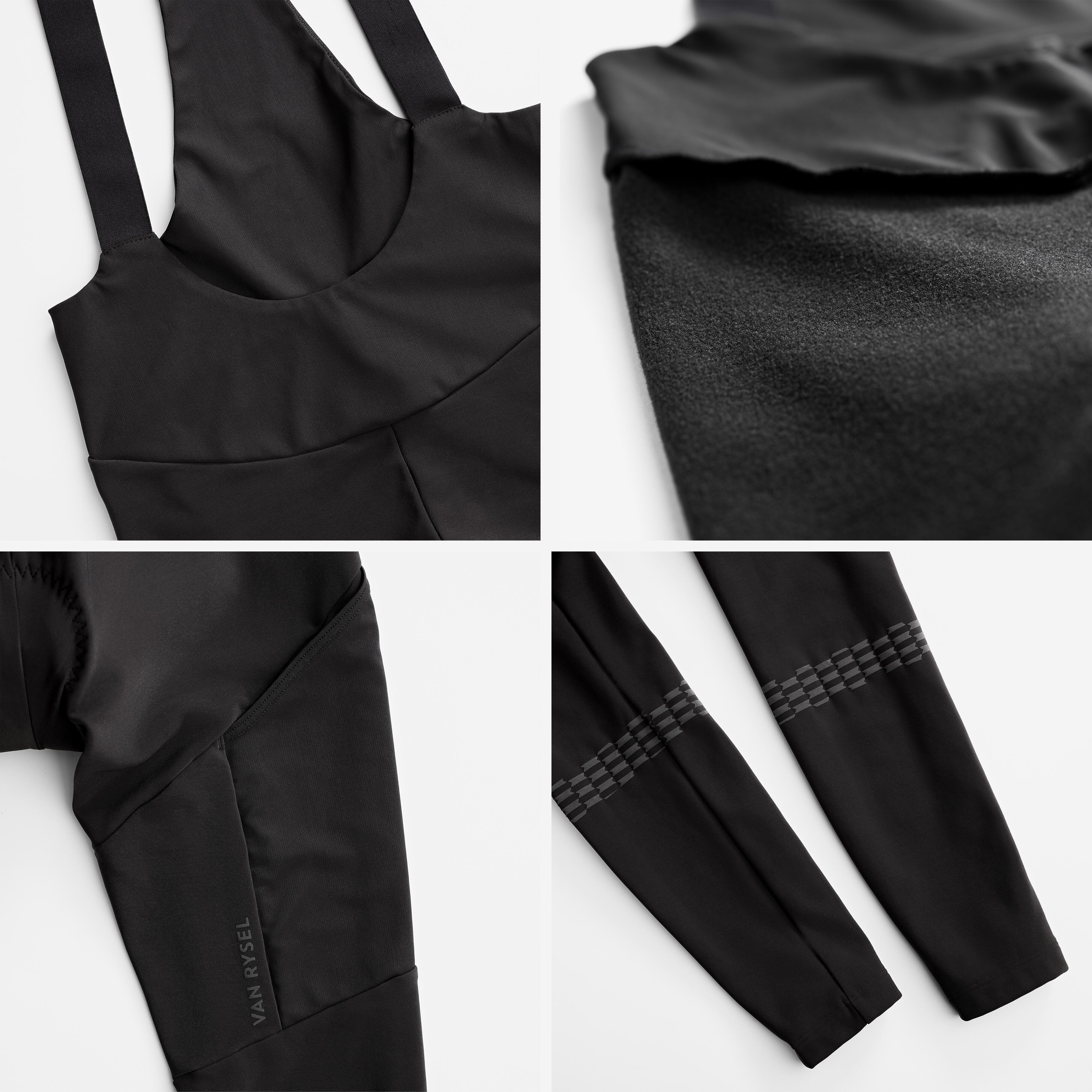 VAN RYSEL  Lange  Velohose mit Traegern Polyester 