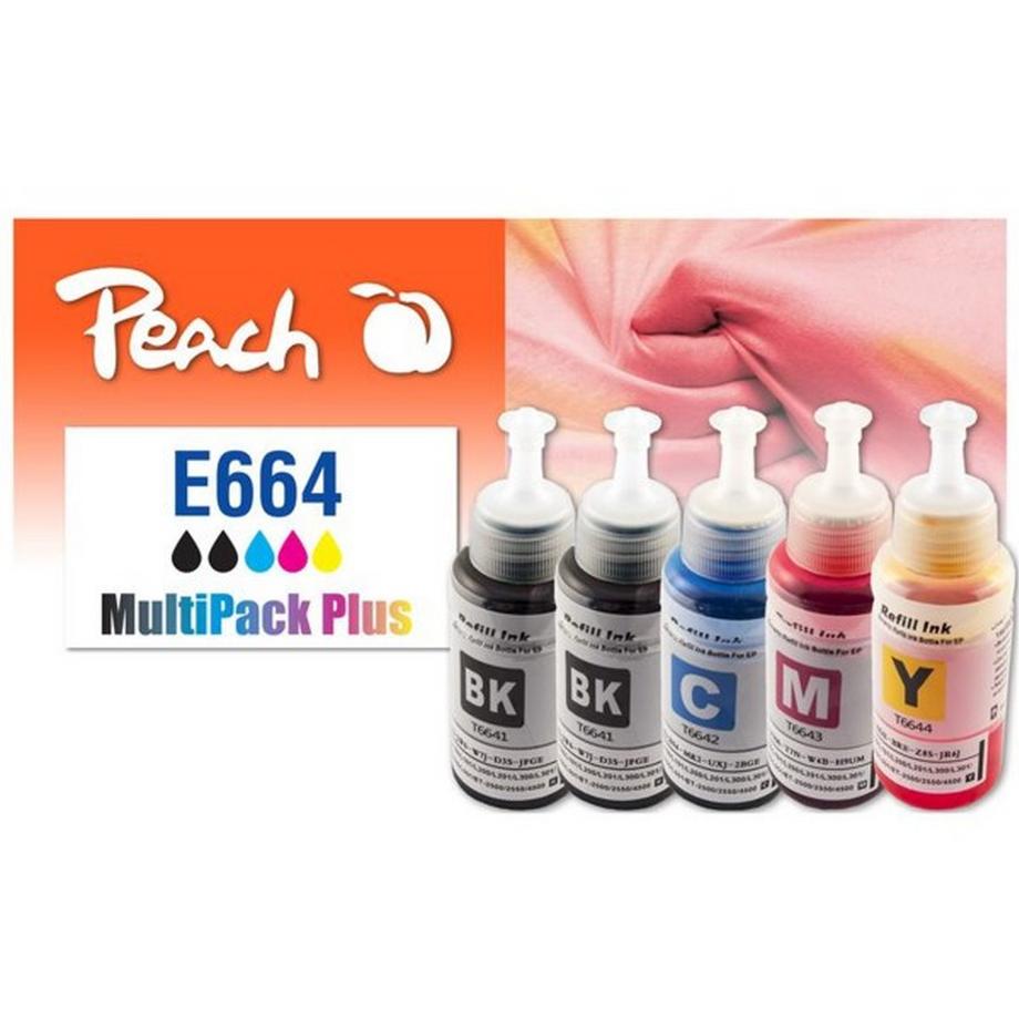 Peach  Tinte Canon CISS T664 Multi Pack C, M, Y, BK 