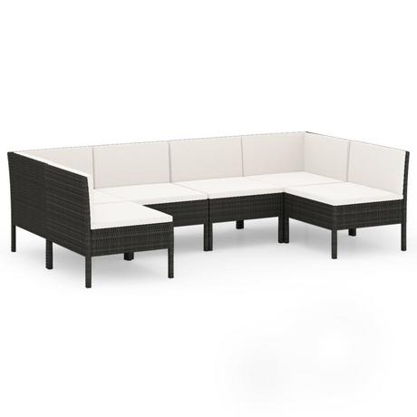 VidaXL Garten-sofagarnitur poly-rattan  