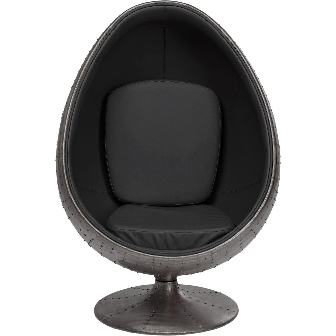 KARE Design Fauteuil pivotant Eye Ball graphite  