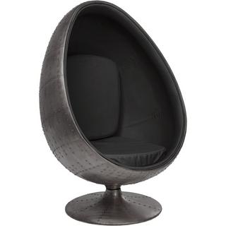 KARE Design Fauteuil pivotant Eye Ball graphite  