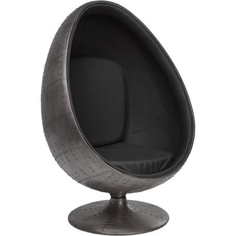 KARE Design Fauteuil pivotant Eye Ball graphite  