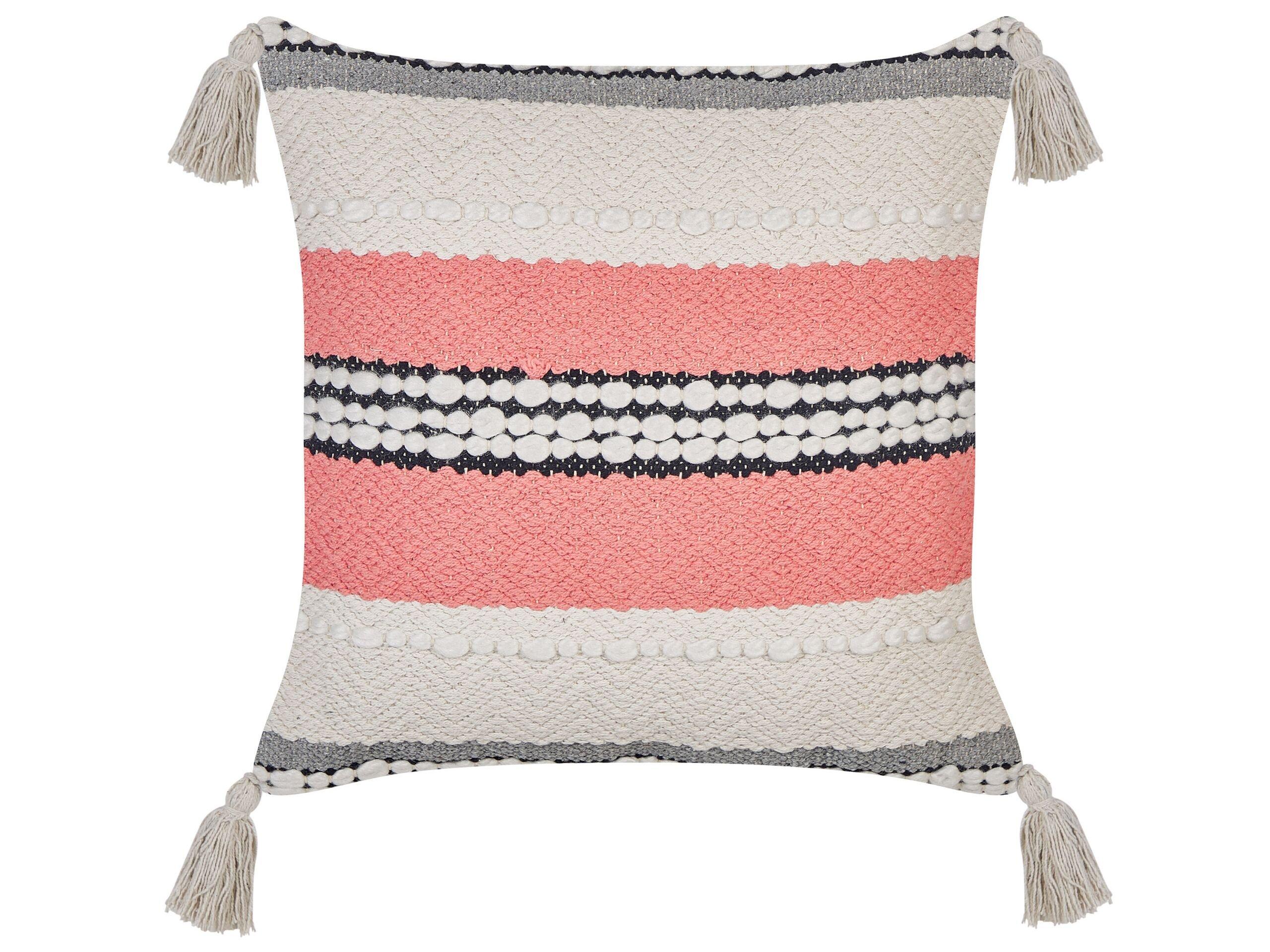 Beliani Coussin en Coton Boho EUPHORBIA  