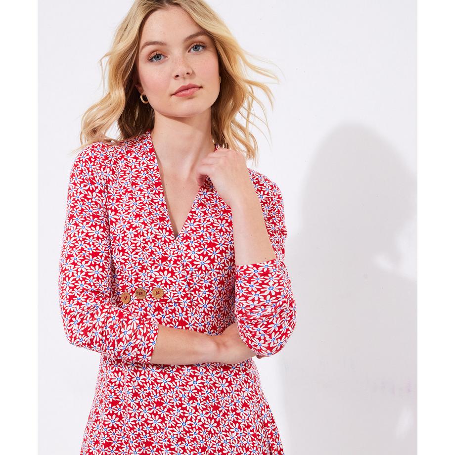 Joe Browns Asymmetrische Jersey Tunika mit Blumenmuster  