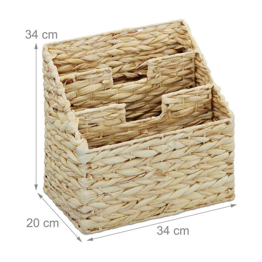 Northix Zeitungsständer Wasserhyazinthe 3 Fächer  