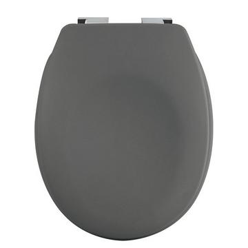 Abattant WC Thermo Dur NEELA Gris Mat - Charnières ABS Chromé