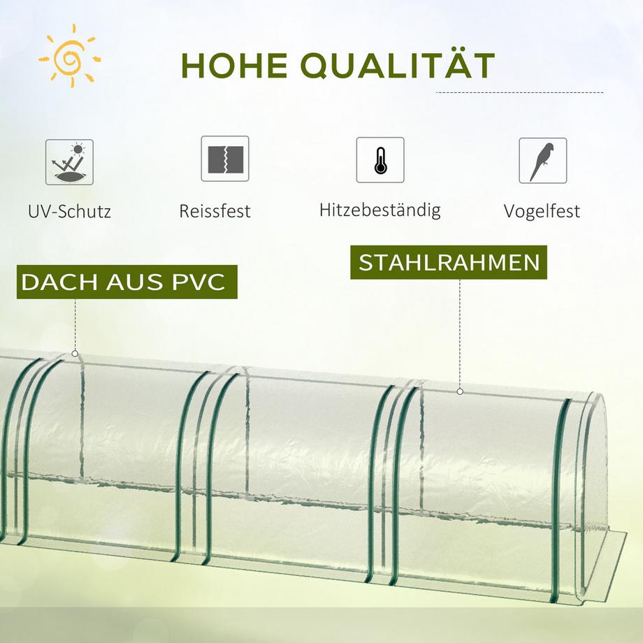 Outsunny serre en aluminium  