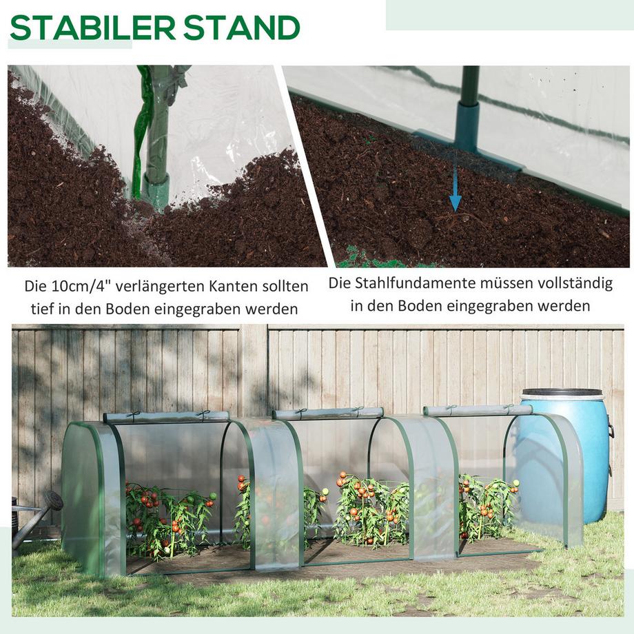 Outsunny serre en aluminium  