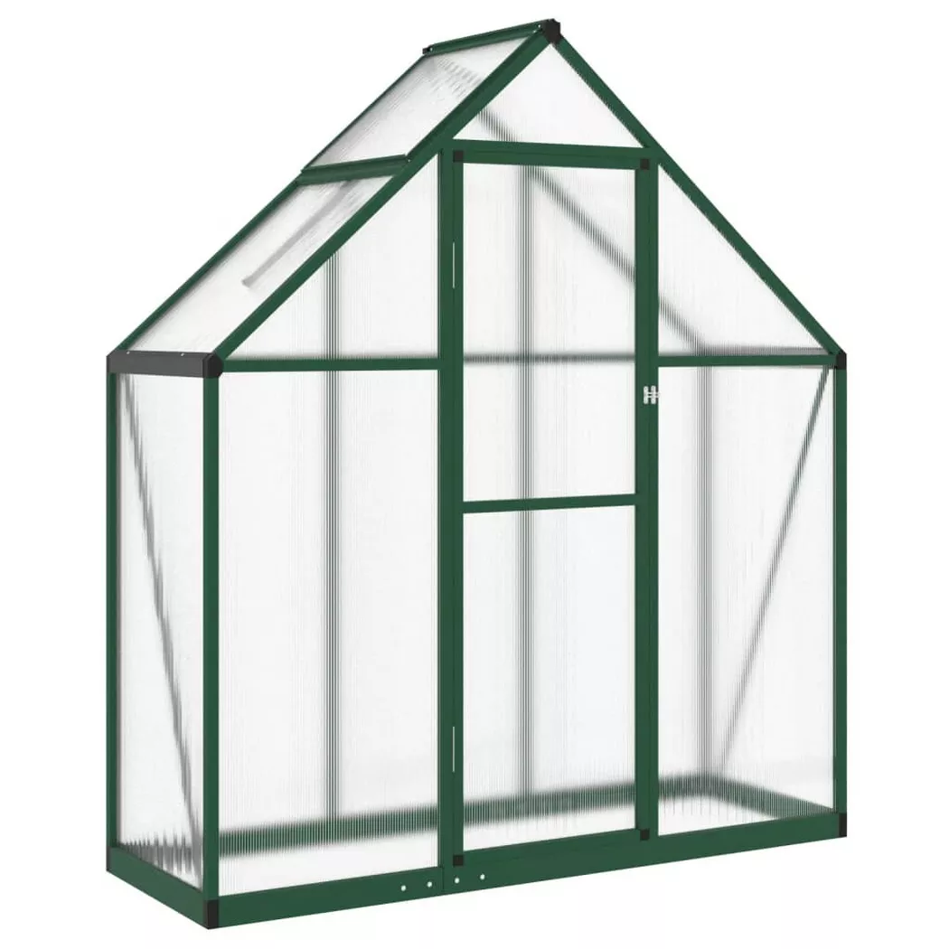 VidaXL - Gewächshaus aluminium, One Size, Grün