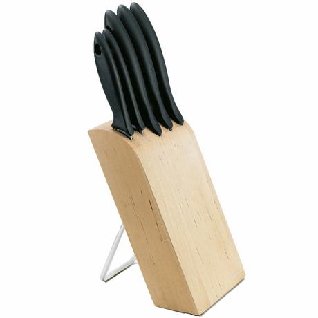 Fiskars Bloc à couteaux avec 5 couteaux Essential  