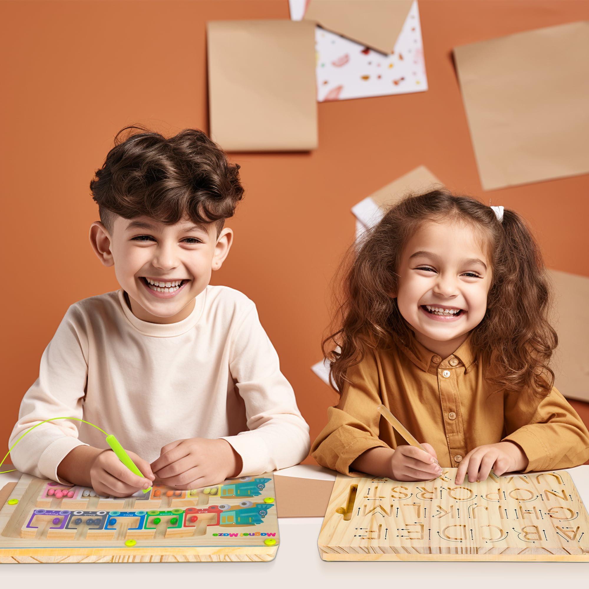 Activity-board  Magnetisches Spiel Labyrinth Spielzeug- Zahlen Farben Lernen Sortieren Spiel Magnete Kinder Motorik Spielzeug 