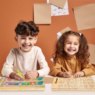 Activity-board  Magnetisches Spiel Labyrinth Spielzeug- Zahlen Farben Lernen Sortieren Spiel Magnete Kinder Motorik Spielzeug 