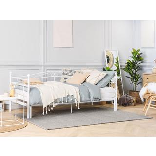 Beliani Bett mit Lattenrost aus Stahl Modern TULLE  