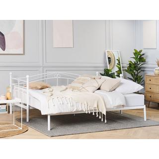 Beliani Bett mit Lattenrost aus Stahl Modern TULLE  