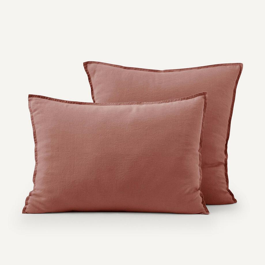 Taie d'oreiller enfant lin lavé