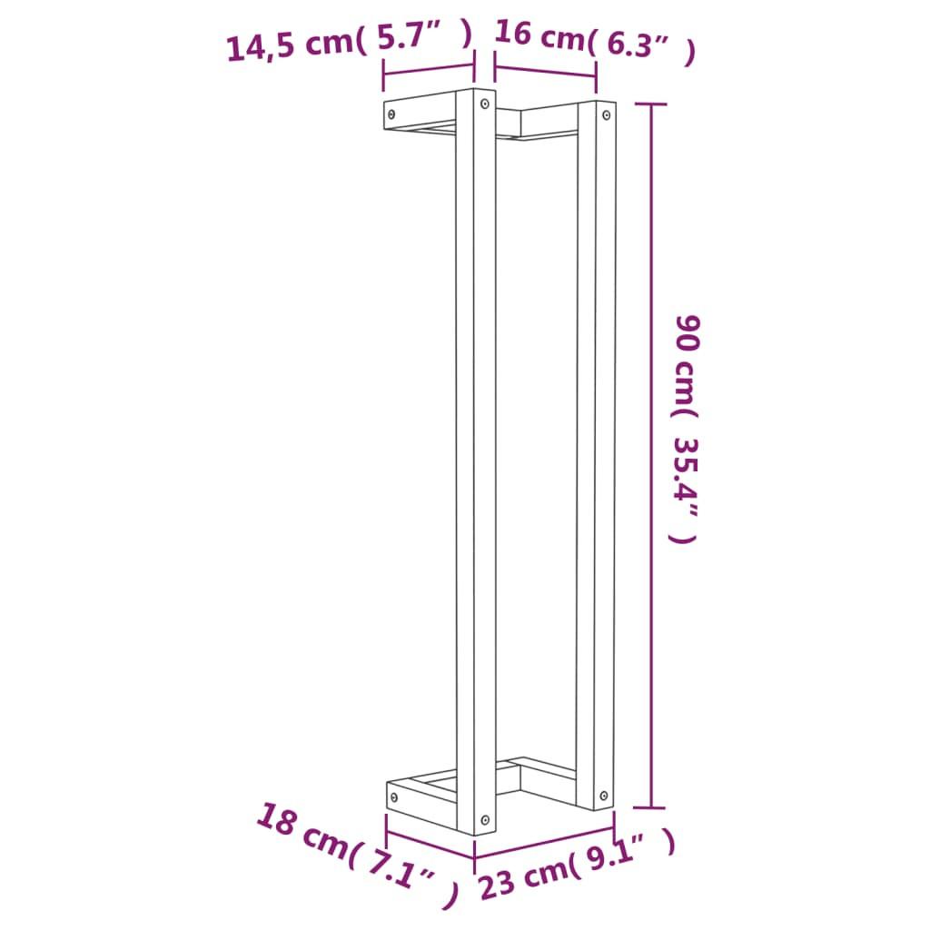 VidaXL Porte-serviette bois  