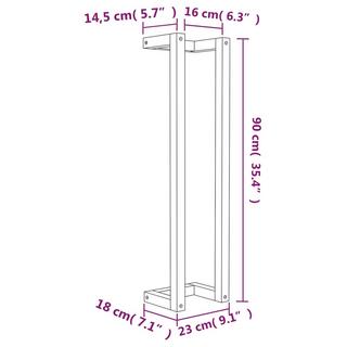 VidaXL Porte-serviette bois  