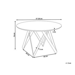 Beliani Esstisch aus MDF-Platte Modern OXHILL  