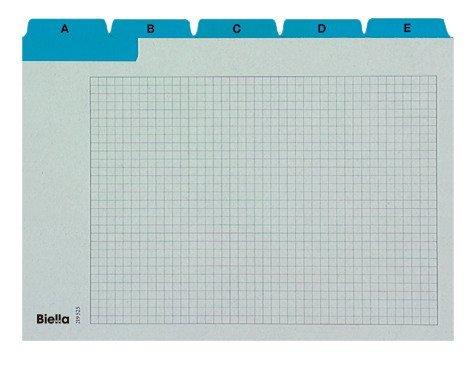 Biella Cartes-guides A5, carton, A-Z 25 divisions, onglets renforcés  