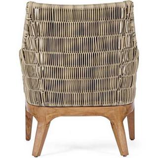 mutoni Fauteuil de jardin Keilani avec coussins  