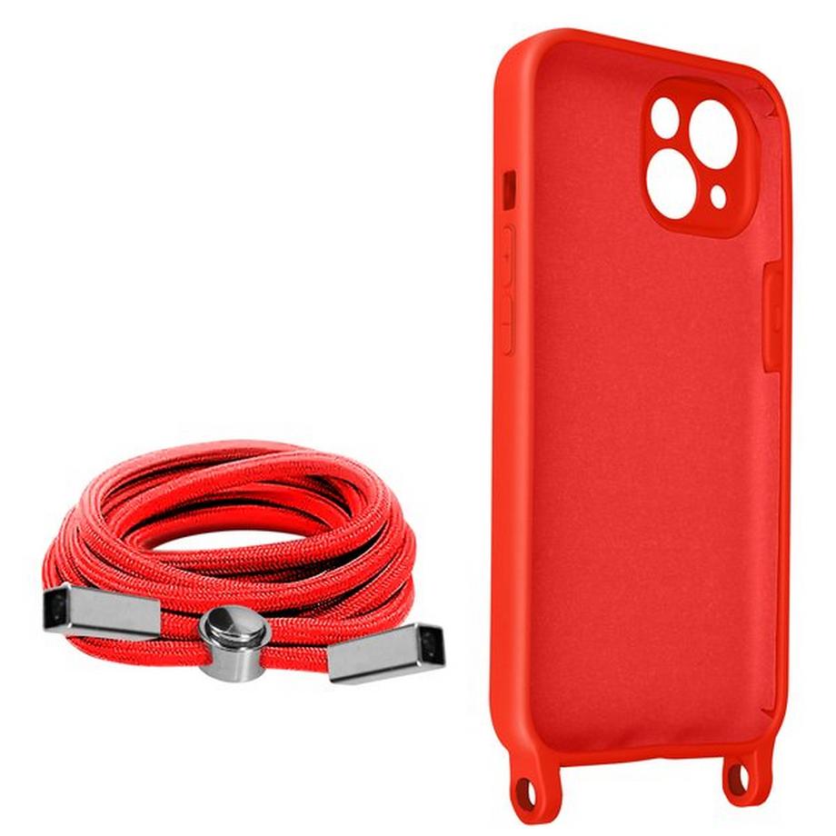 Avizar  Cover Cordino iPhone 13 Mini Rossa 