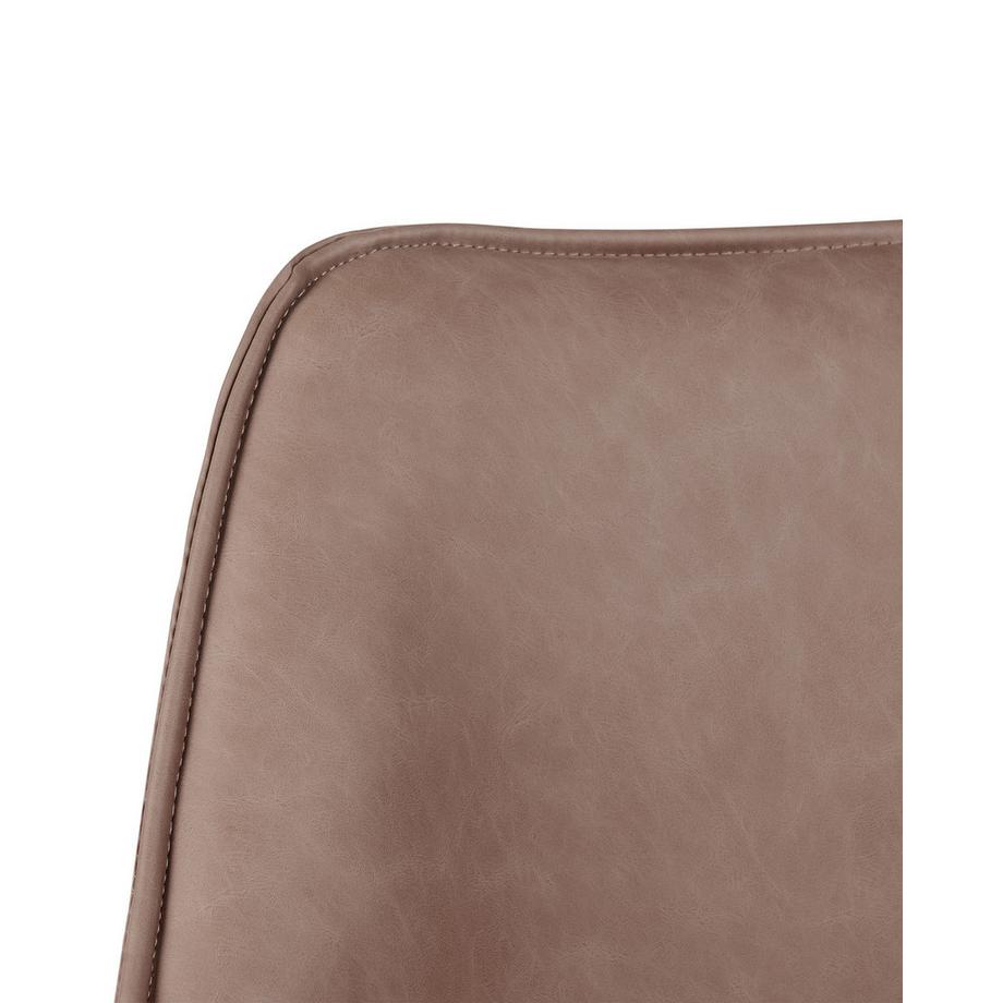 Beliani Schreibtischstuhl aus Kunstleder Retro NEWDALE  