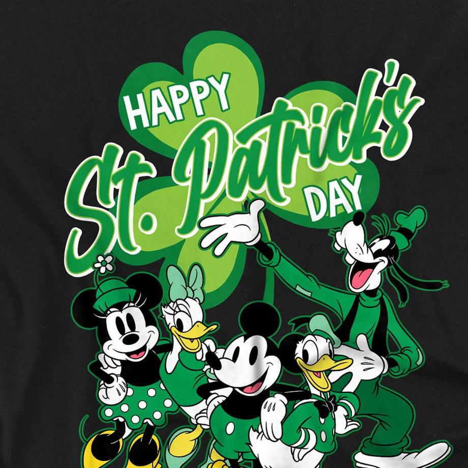 MICKEY MOUSE St Patricks Day Langarm T-Shirt  
