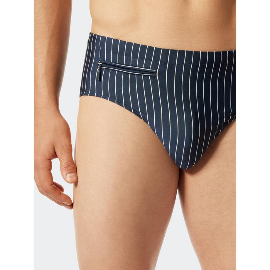 Schiesser Aqua Gestreifter Badeslip  