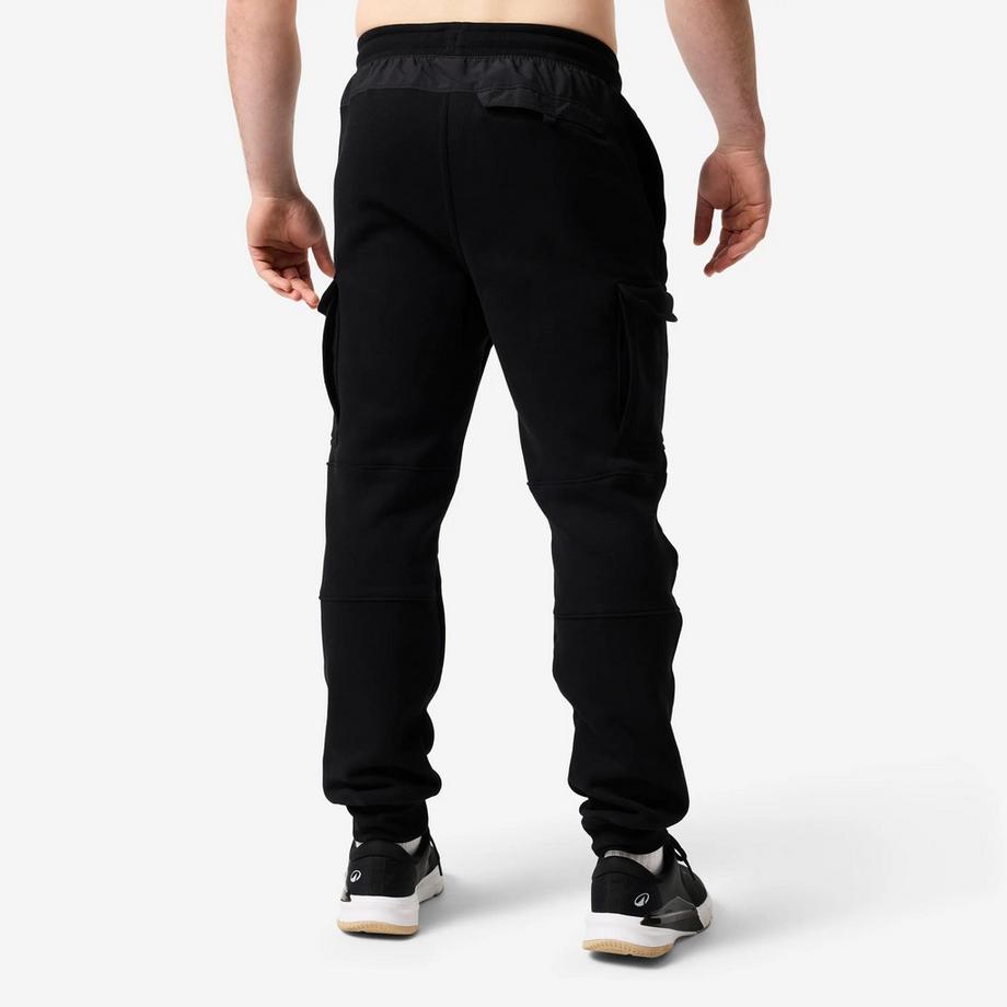 DOMYOS  Pantalon jogging fitness homme, noir 