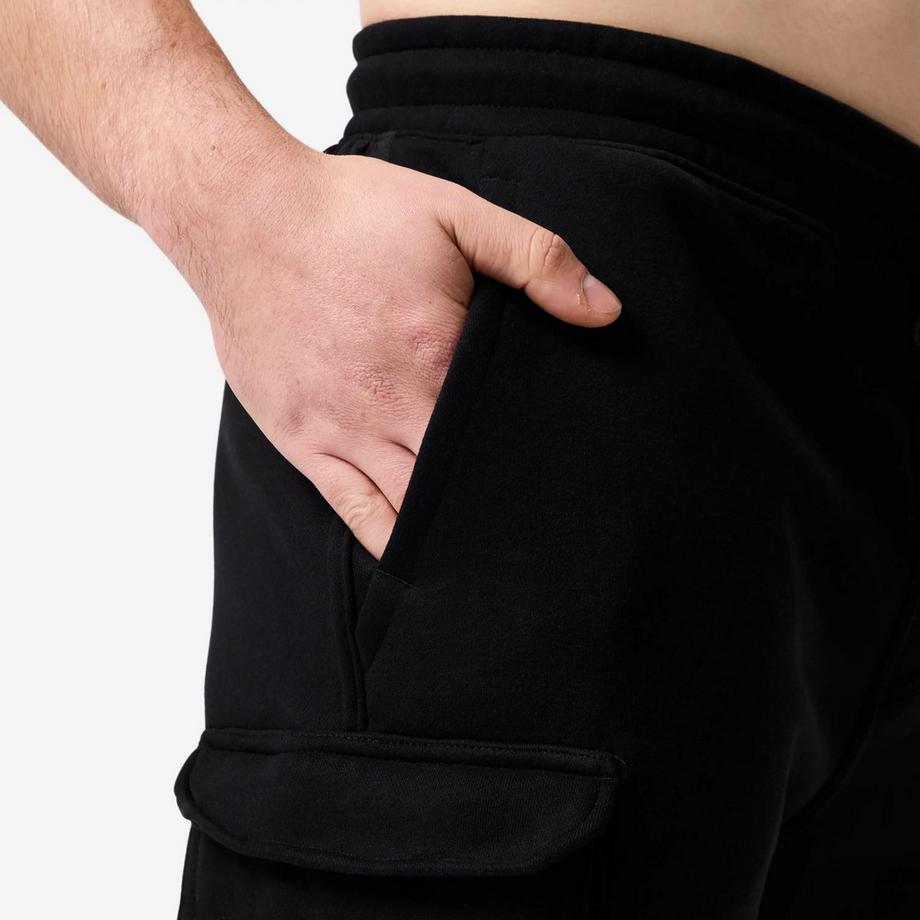 DOMYOS  Pantalon jogging fitness homme, noir 