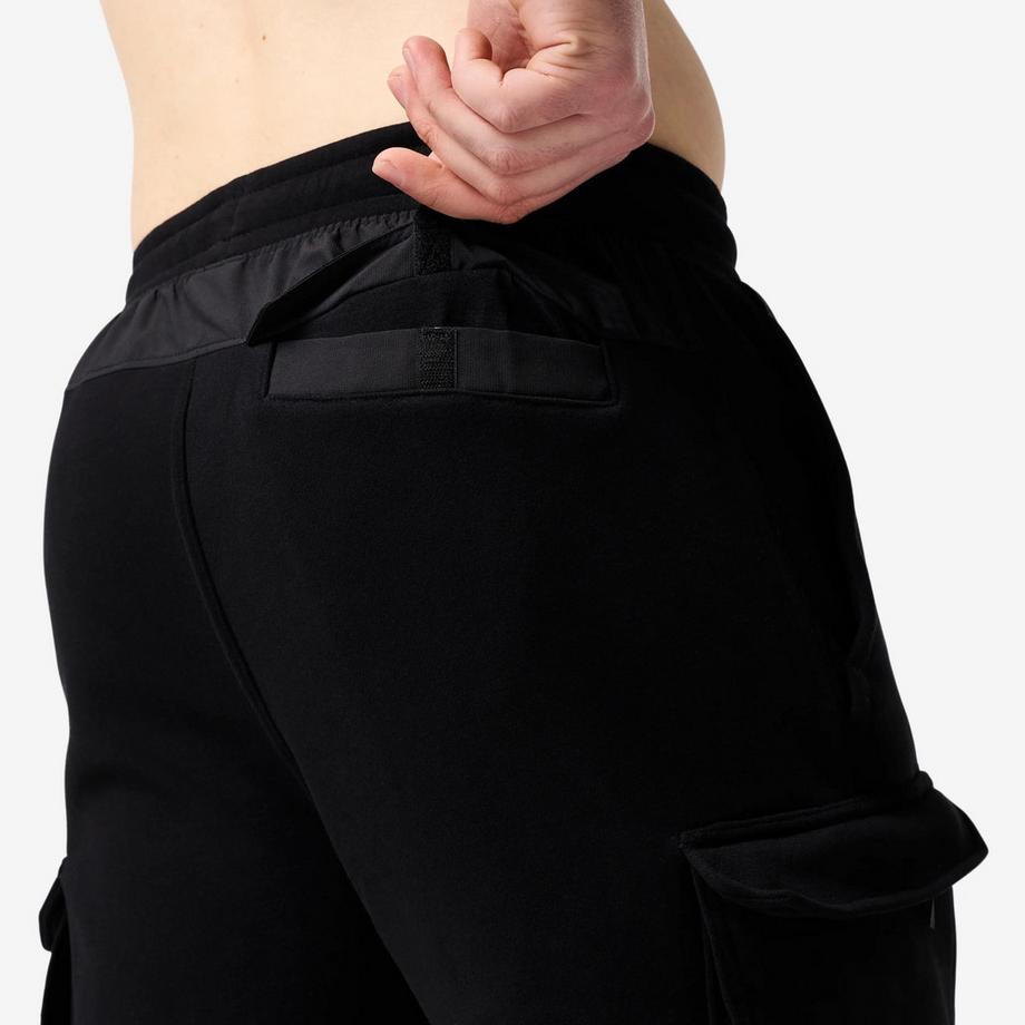 DOMYOS  Pantalon jogging fitness homme, noir 
