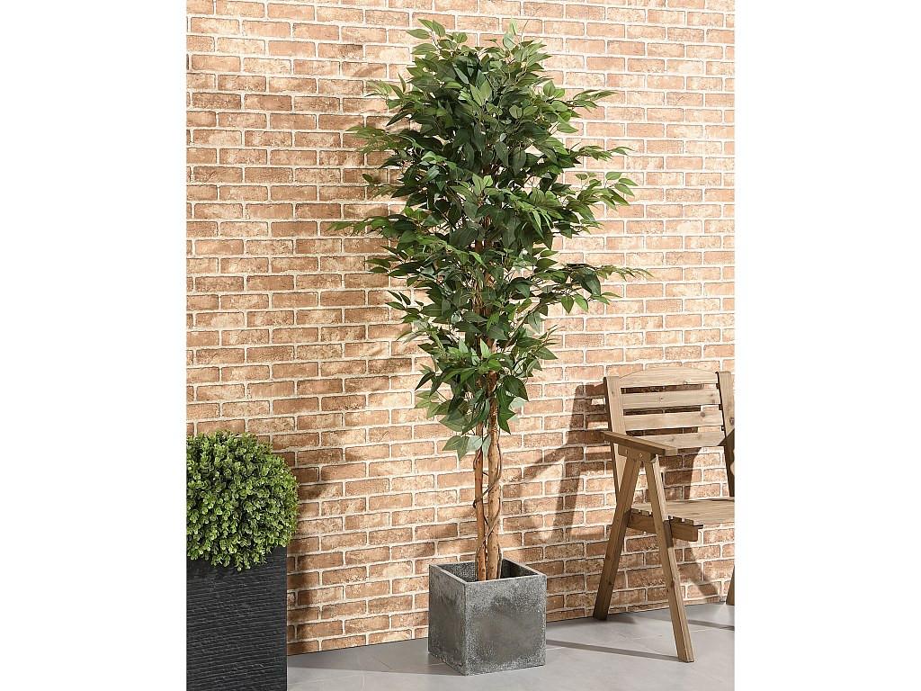 Vente-unique Kunstpflanze Ficus mit Topf - 180 cm - VALOPA  
