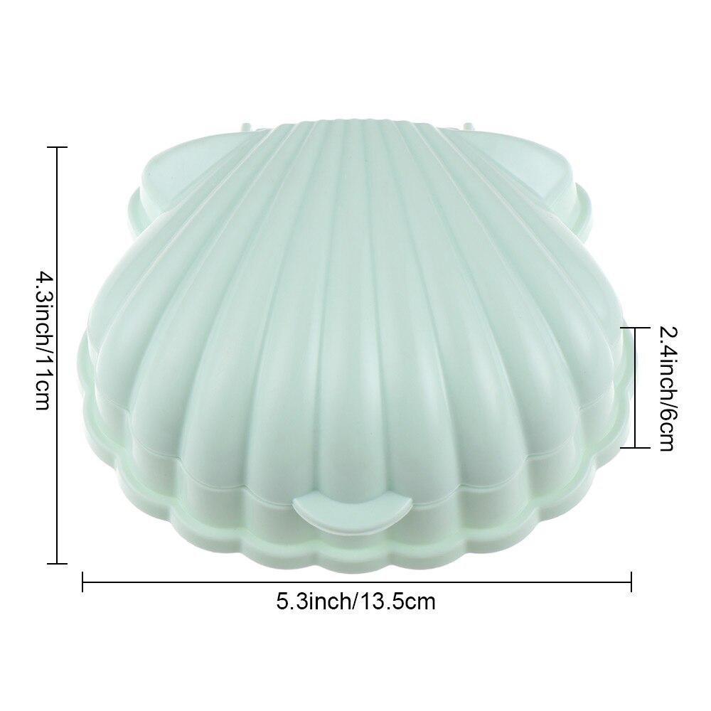 Northio Gobelet à savon portable - coquillage - plastique  