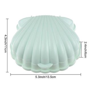 Northio Gobelet à savon portable - coquillage - plastique  