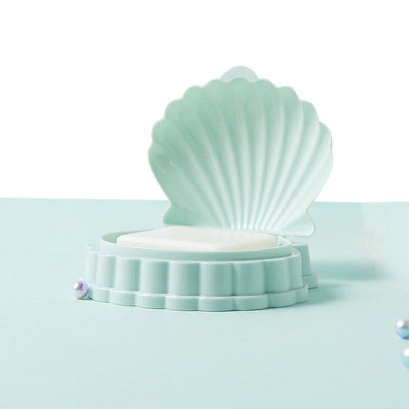 Northio Gobelet à savon portable - coquillage - plastique  