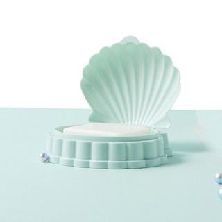 Northio Gobelet à savon portable - coquillage - plastique  