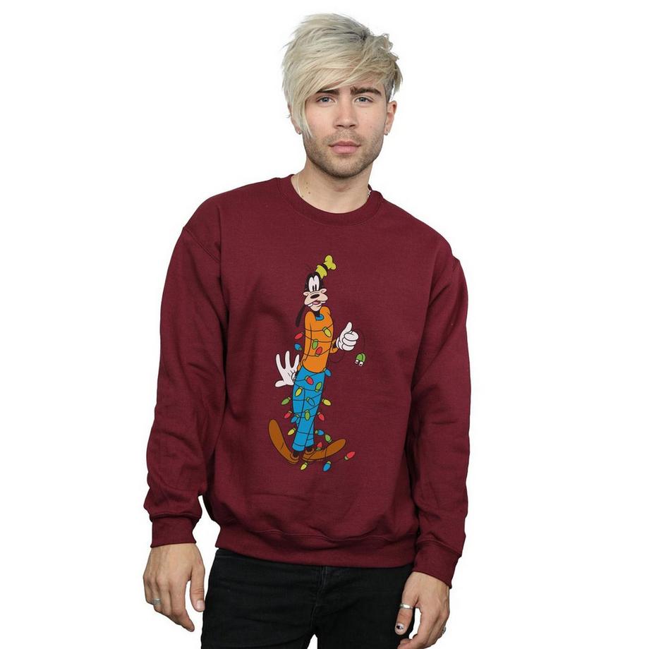 Disney Goofy Christmas Lights Sweatshirt  