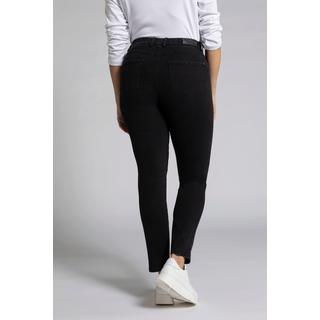 Ulla Popken  Skinny jeans modello Sarah con taglio aderente a vita alta e cinque tasche 