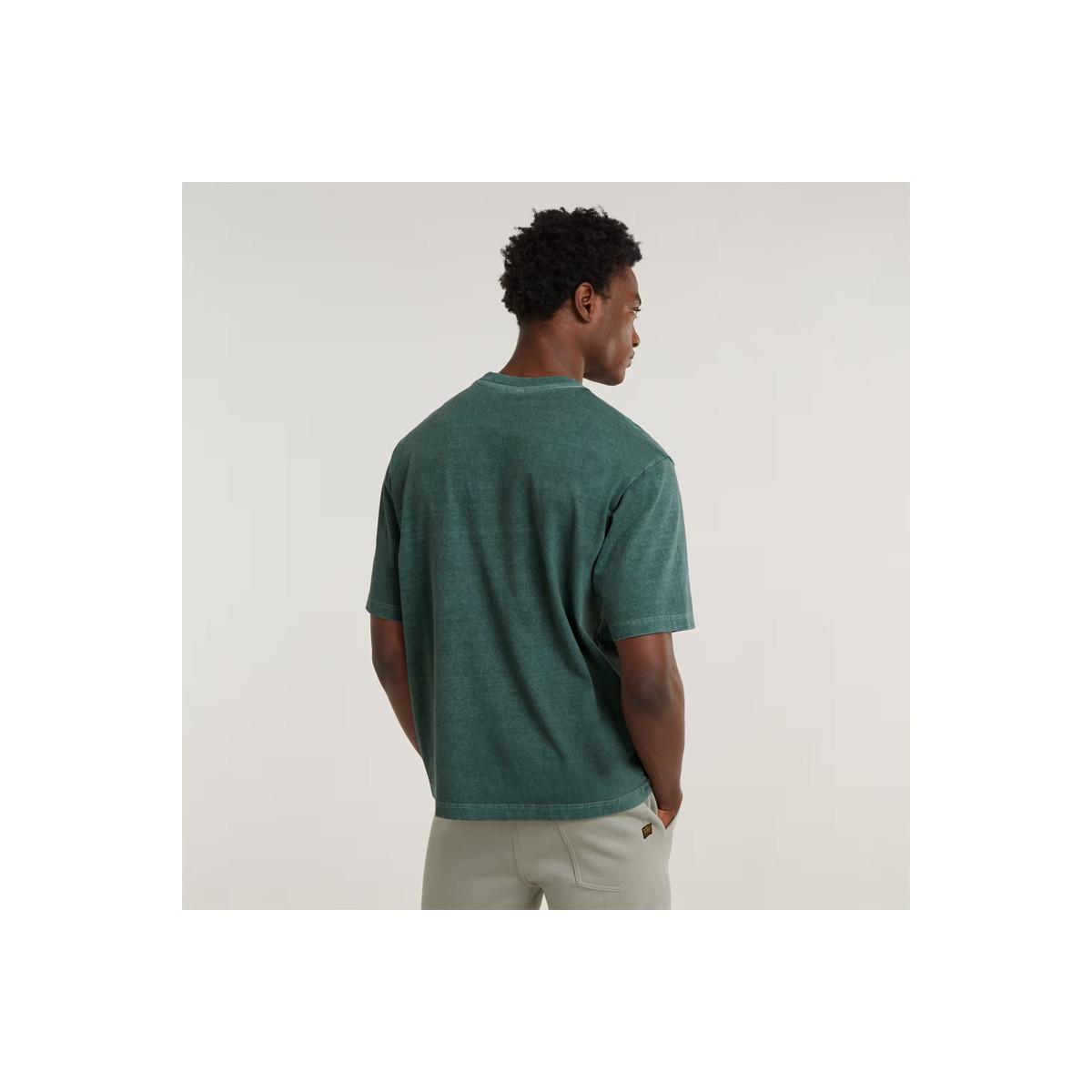 G-STAR Überfärbtes quadratisches T-Shirt  