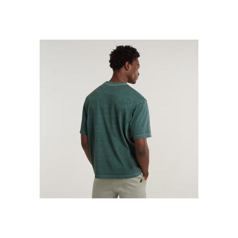 G-STAR Überfärbtes quadratisches T-Shirt  