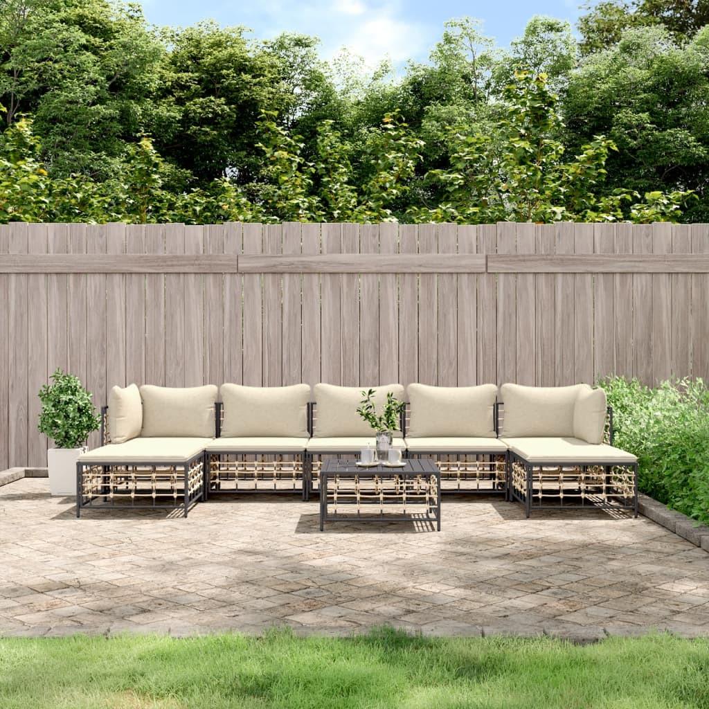 VidaXL Garten lounge set poly-rattan  