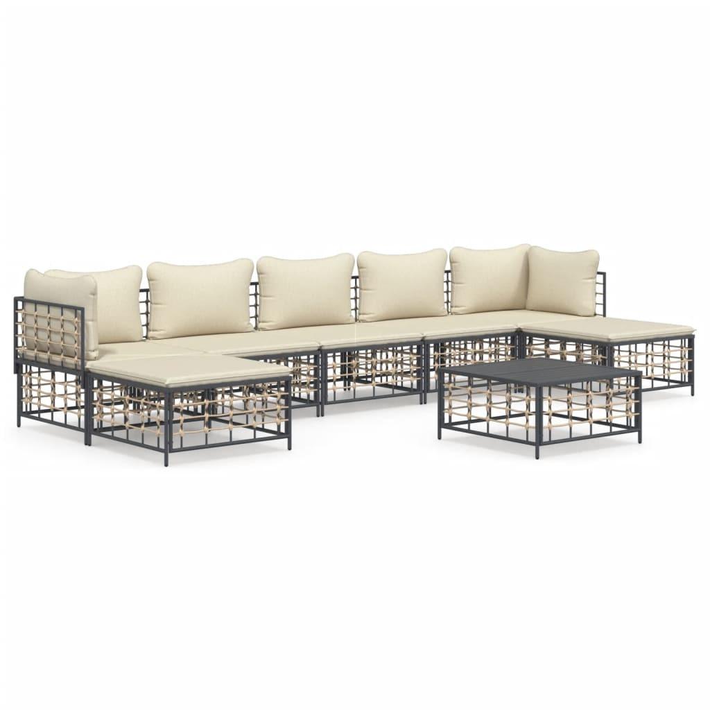 VidaXL Garten lounge set poly-rattan  