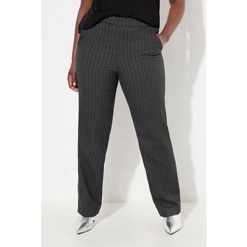 Pantalon, jambes larges et ceinture confortable, motif à chevrons