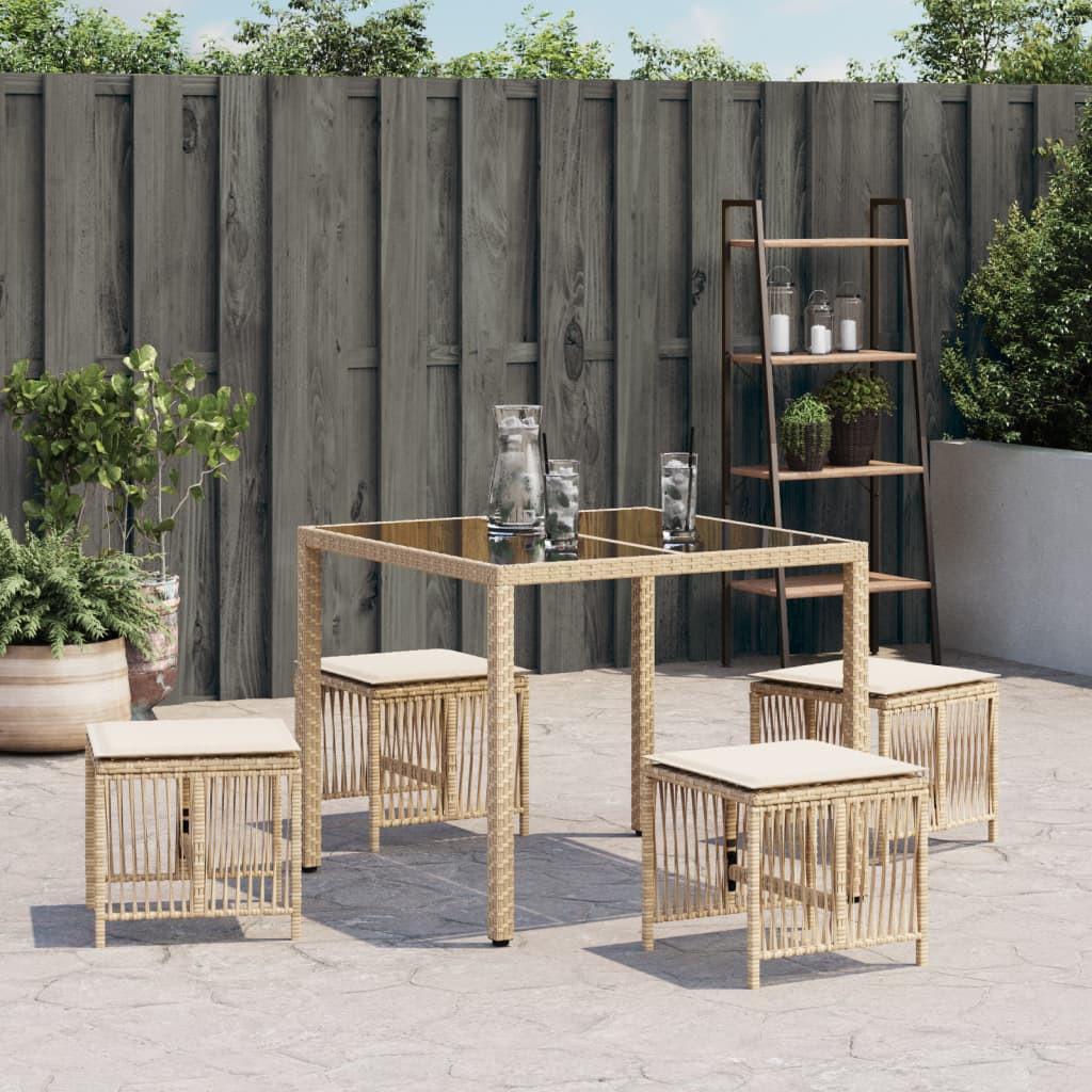 VidaXL  Tabouret de jardin rotin synthétique 