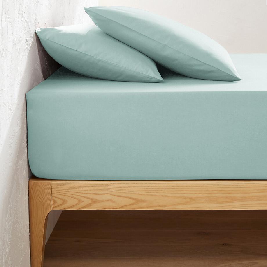 La Redoute Intérieurs Scenario Drap Housse Uni pour Matelas Hauts  