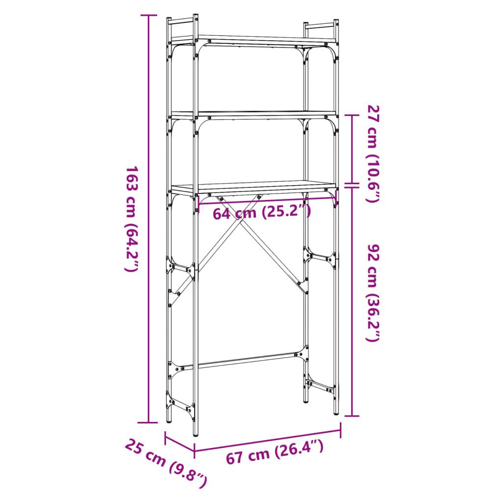 VidaXL scaffale per lavatrice  