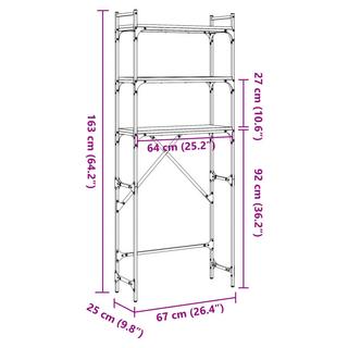 VidaXL scaffale per lavatrice  