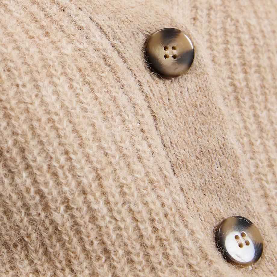 La Redoute Collections Geknöpfte Strickjacke V-Ausschnitt  